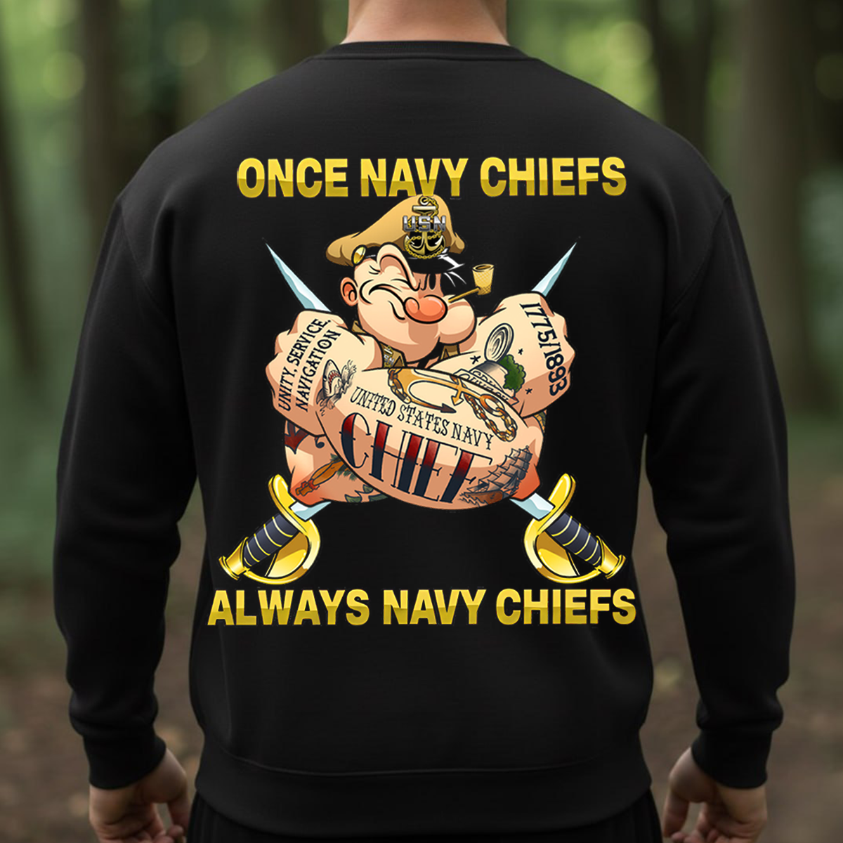 Once Navy Chiefs Always Navy Chiefs T-Shirt – U.S. Navy Chief Pride Military Veteran Shirt
