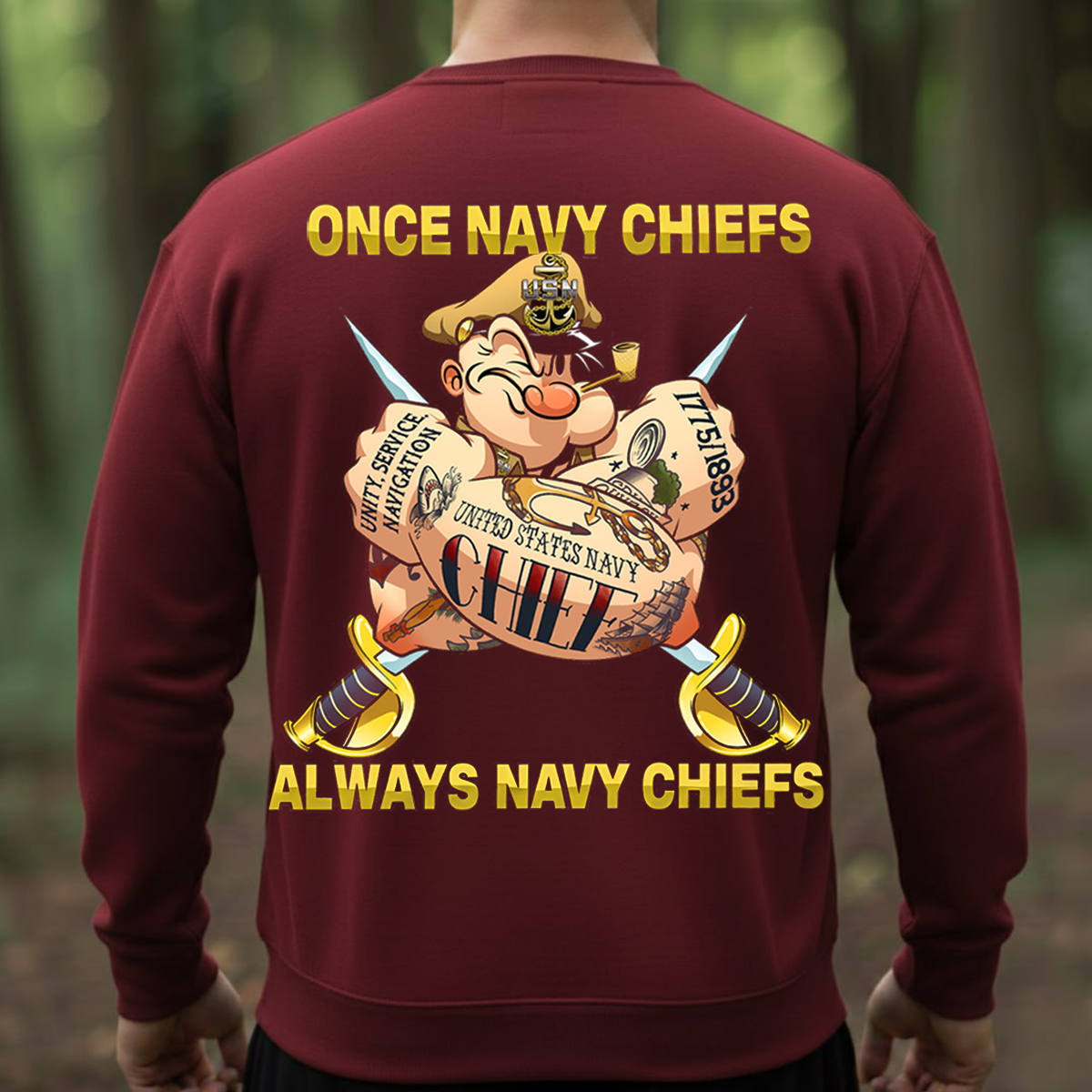 Once Navy Chiefs Always Navy Chiefs T-Shirt – U.S. Navy Chief Pride Military Veteran Shirt
