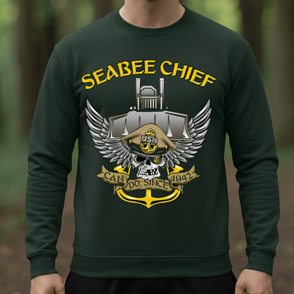 Seabee Chief T-Shirt, Hoodie, Sweatshirt – U.S. Navy Seabees “Can Do Since 1942” Military Veteran Shirt