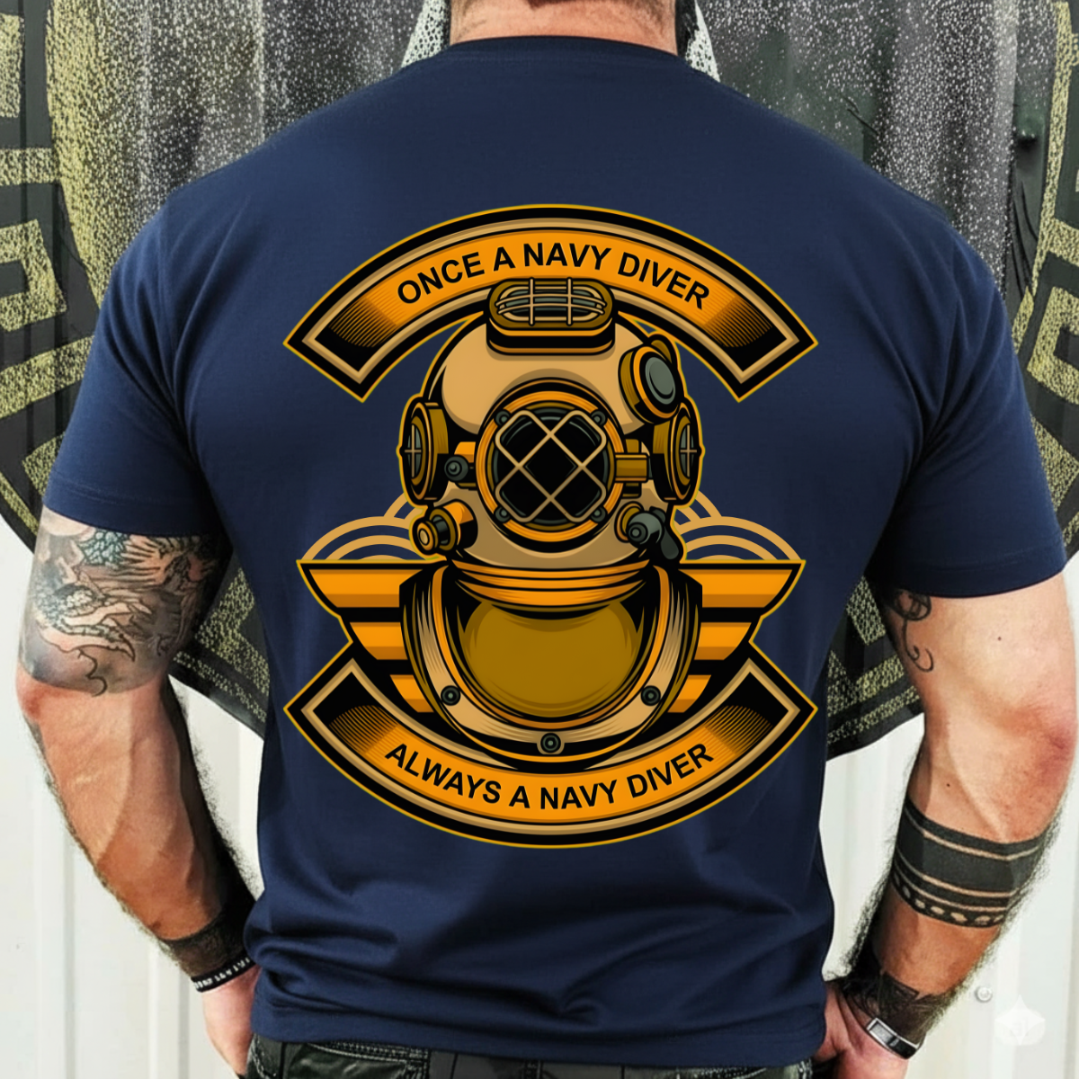 Veteran Shirt – Once A Navy Diver Always A Navy Diver Design