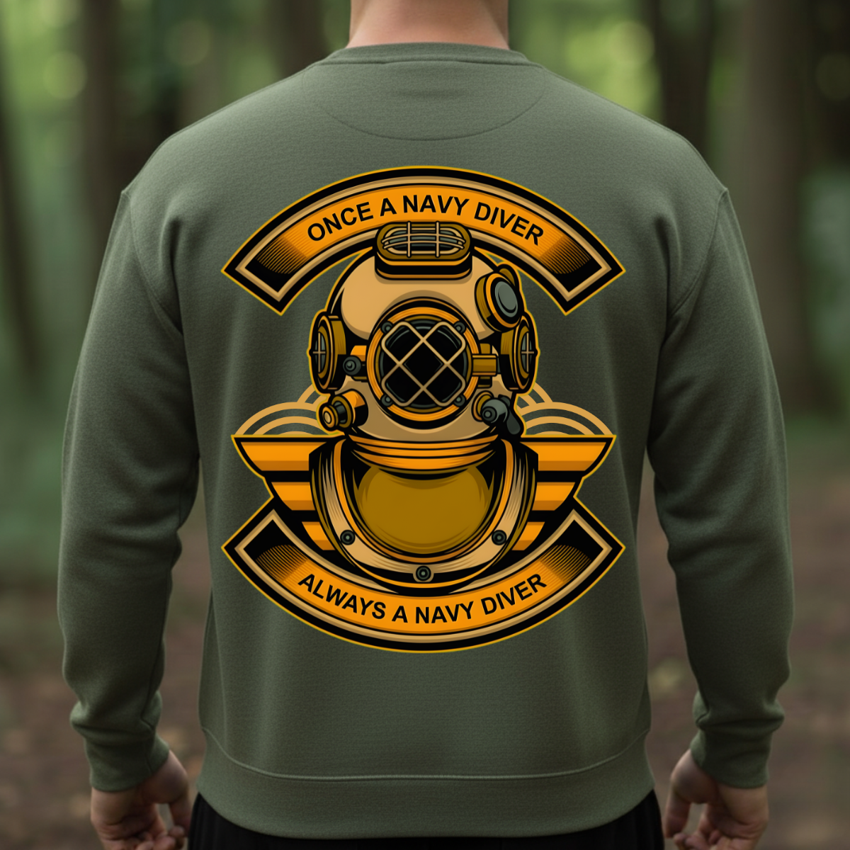 Veteran Shirt – Once A Navy Diver Always A Navy Diver Design