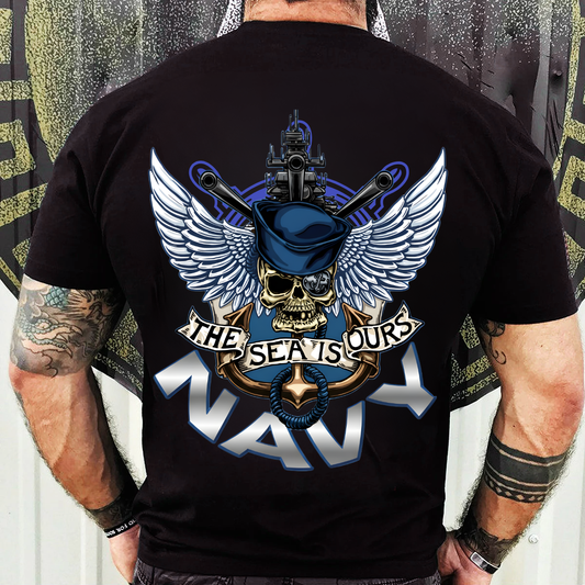 Navy Veteran Shirt – The Sea Is Ours – Proud U.S. Sailor Design