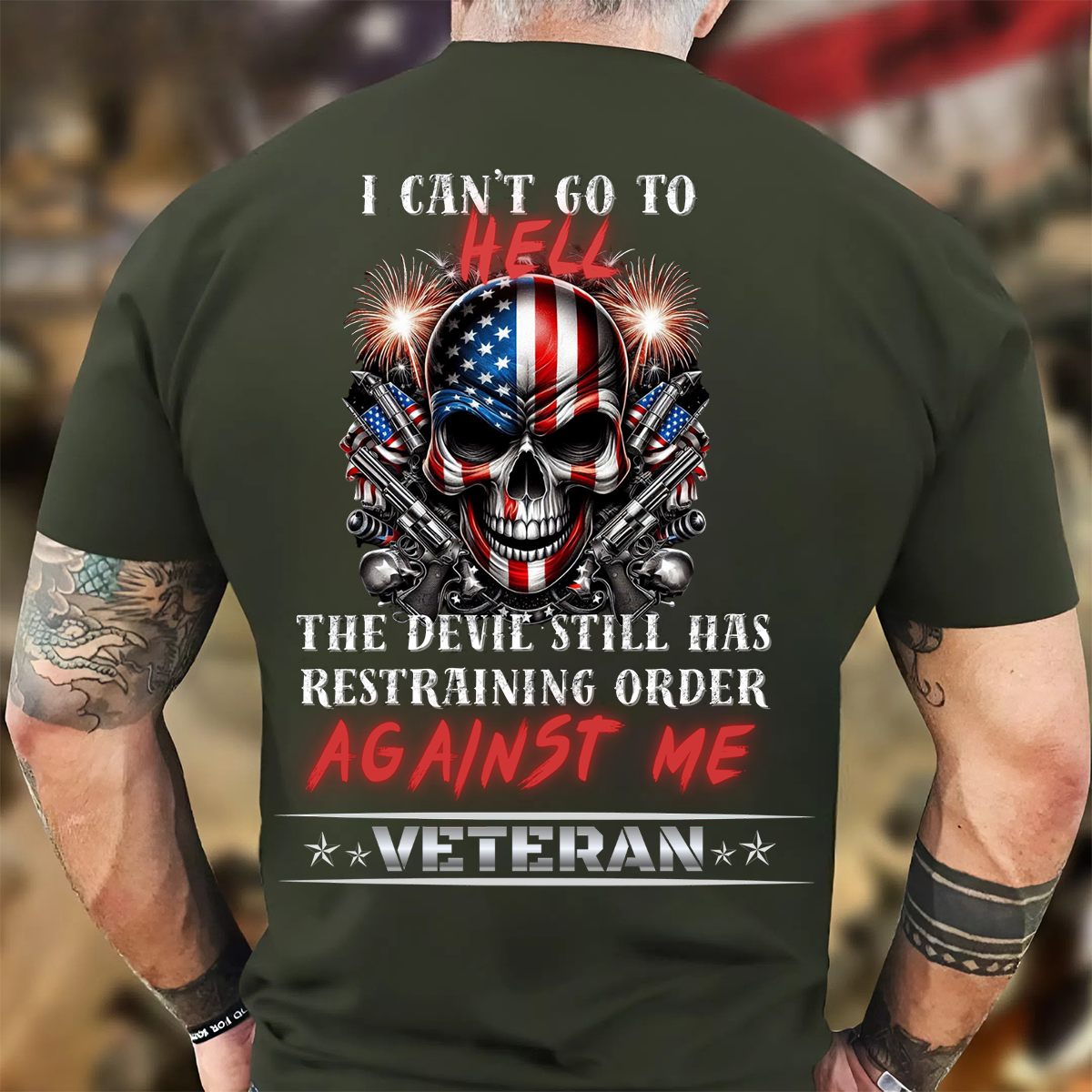 U.S Veteran Shirt - I Can't Go To Hell - Bold Military Humor