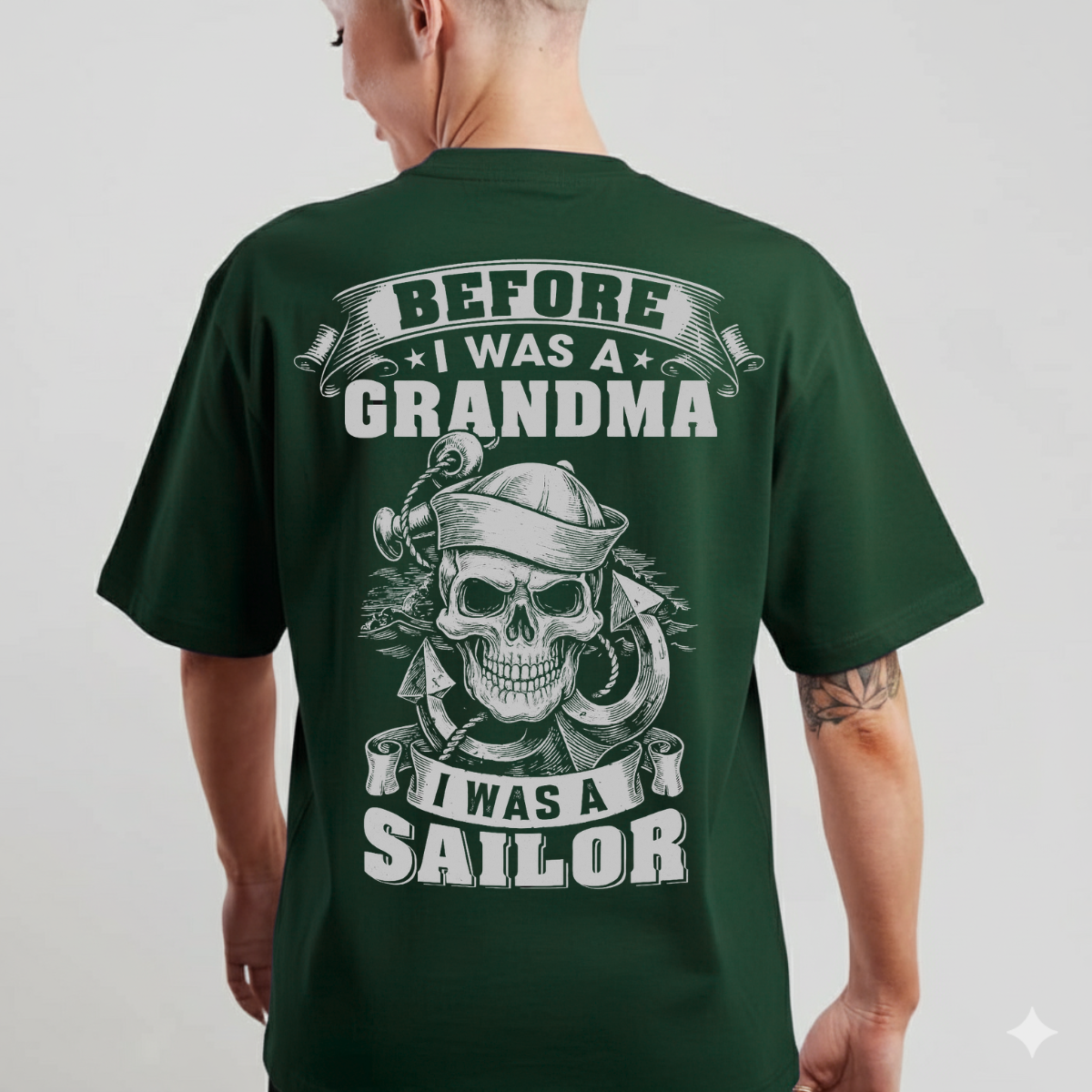 Military Grandma T-Shirt - Before I Was a Grandma, I Was a Sailor - Proud Navy Veteran Tee