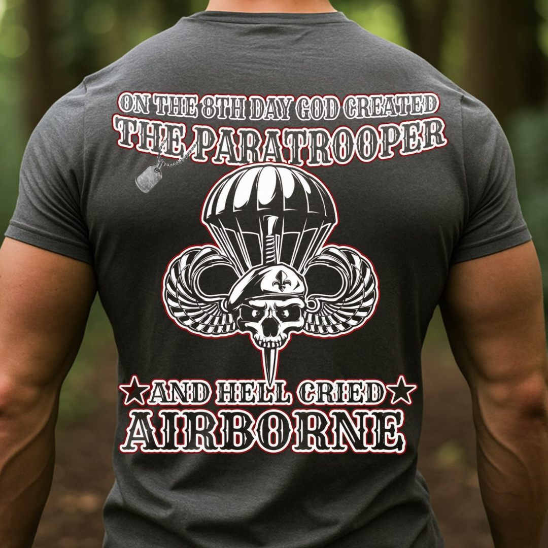 Paratrooper Veteran– On The 8th Day God Created The Paratrooper T-Shirt, Sweatshirt, Hoodie, Gift for Veterans Day