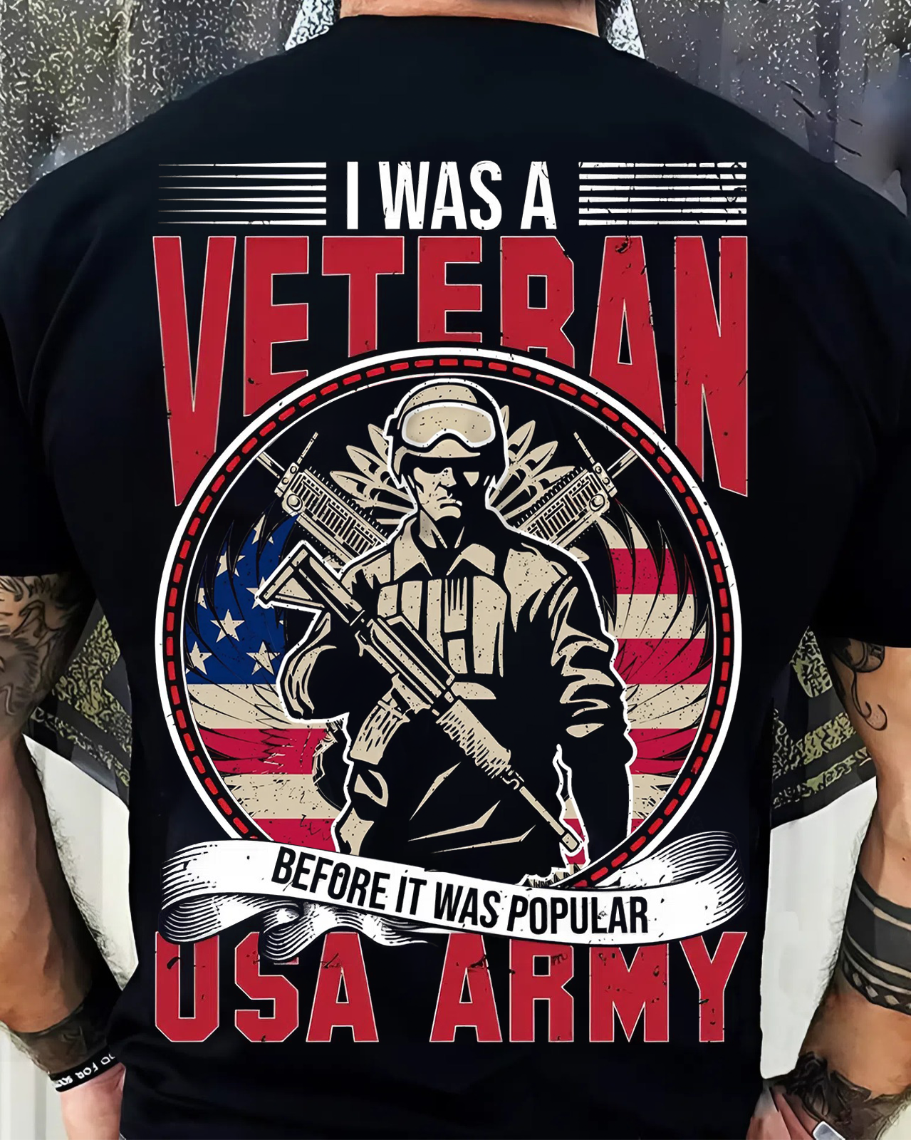 Proud Veteran Statement Tee – Honoring Service Before the Hype