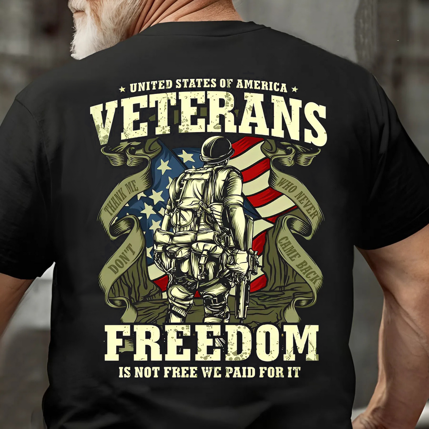 Veterans Freedom T-Shirt – Freedom Is Not Free, We Paid for It – Military Pride Tee