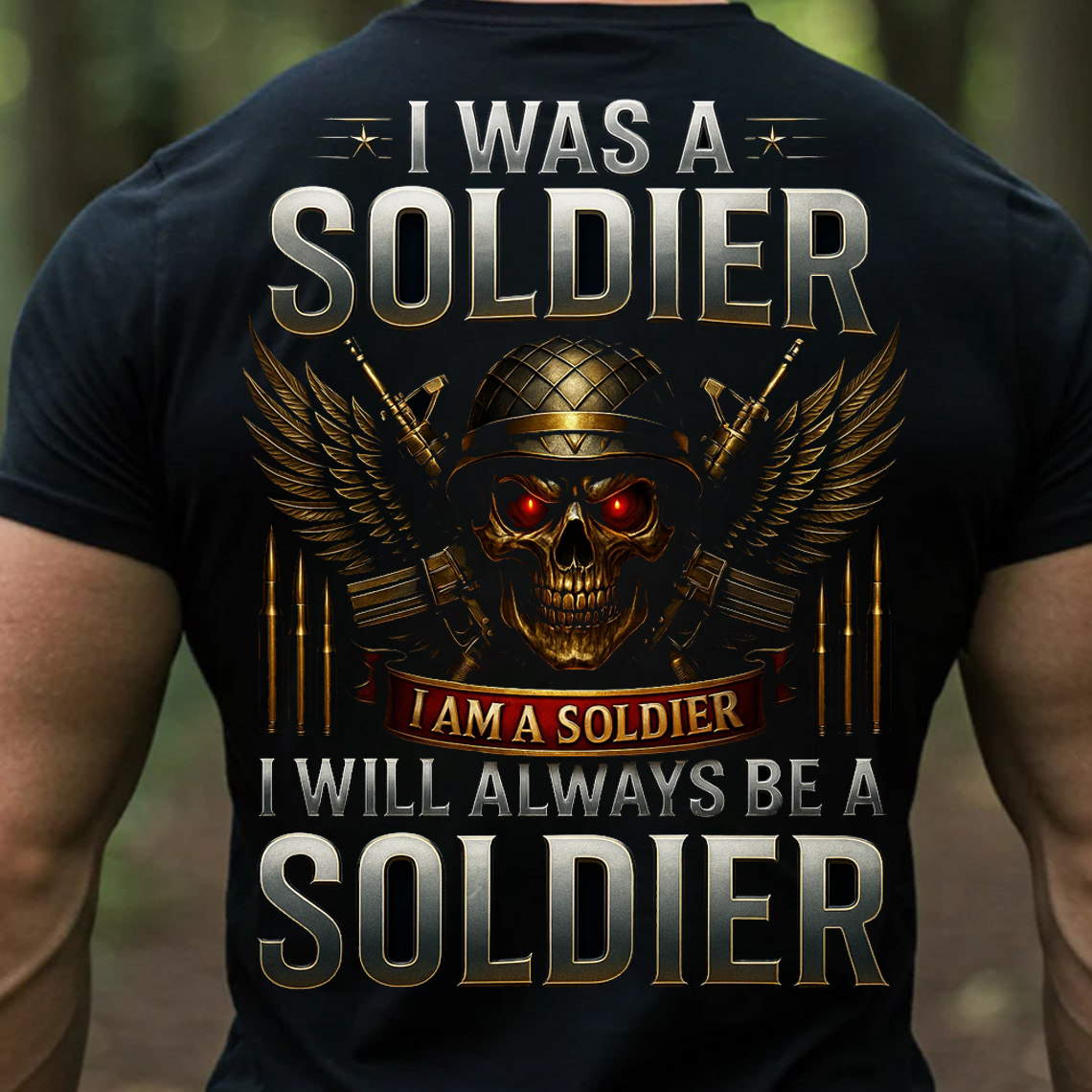 I Was A Soldier I Will Always Be A Soldier T-Shirt, Sweatshirt, Hoodie – US Army Veteran Military Pride Skull Warrior Tee