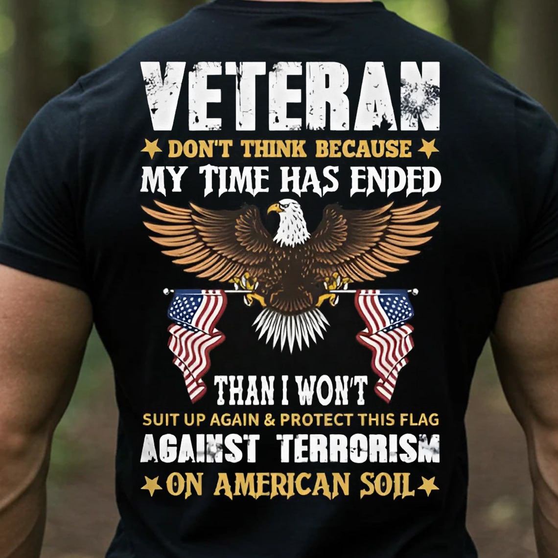 Veteran Eagle Shirt, Sweatshirt, Hoodie – Patriotic American Flag T-Shirt for Men, Proud Veteran Gift