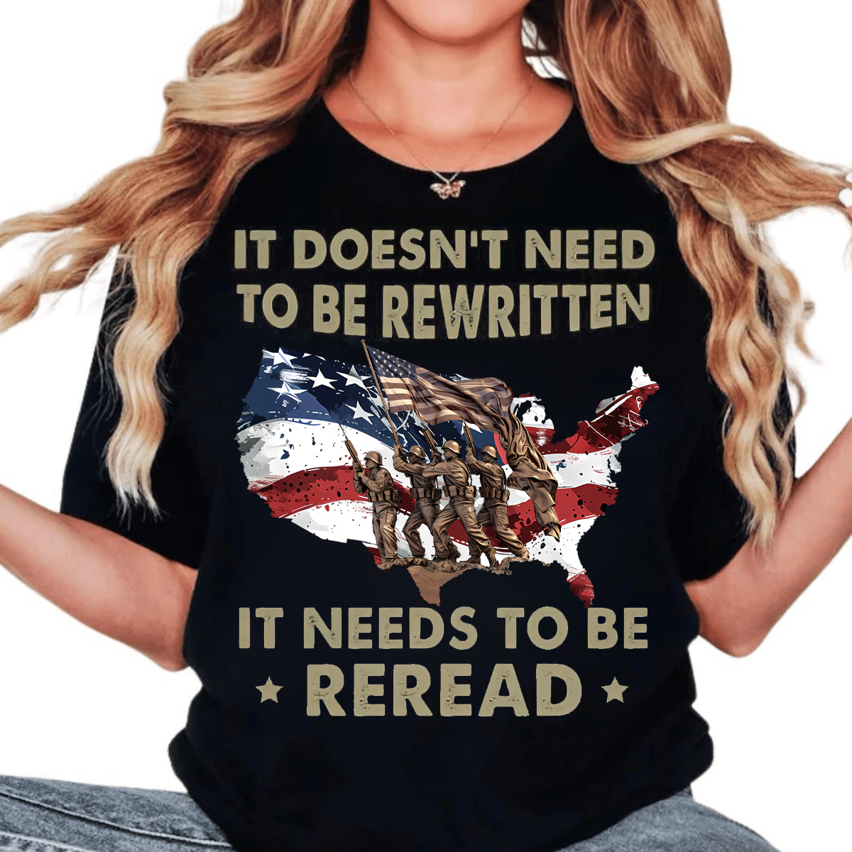 Strength and Resolve US Flag T-Shirt for Those Who Honor History, T-shirt for men and women, T-shirt Veteran as Gift