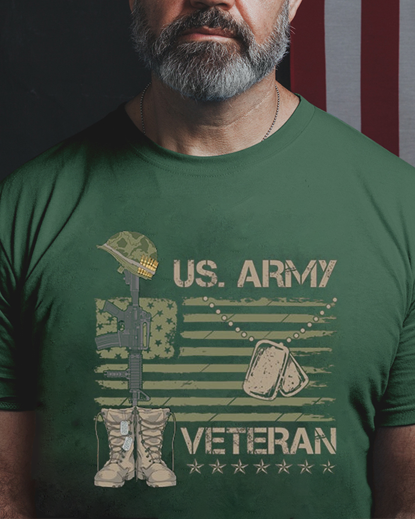 Us Army Veteran Flag Veteran T Shirt