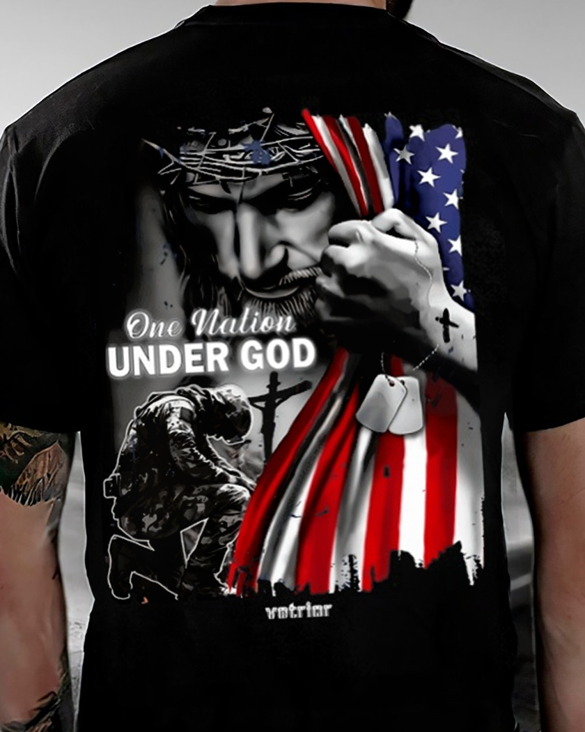 One Nation Under God – A Patriotic T-Shirt Honoring Veterans, Faith, and Freedom