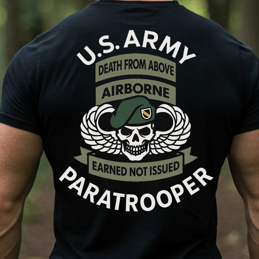 U.S. Army Paratrooper T-Shirt, Sweatshirt, Hoodie – Airborne Death From Above Military Veteran Tee
