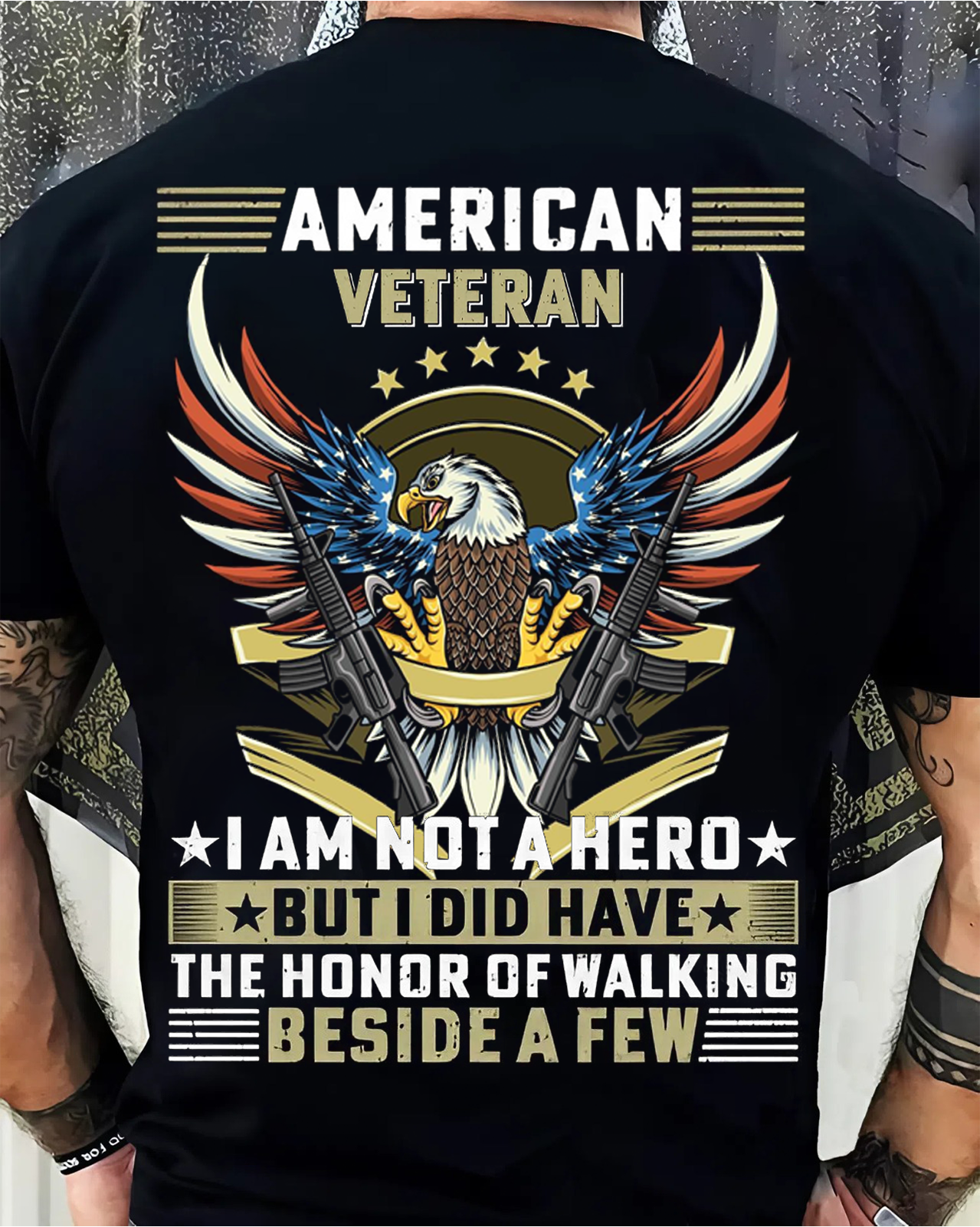 American Veteran Not a Hero, But Honored to Walk Beside Them