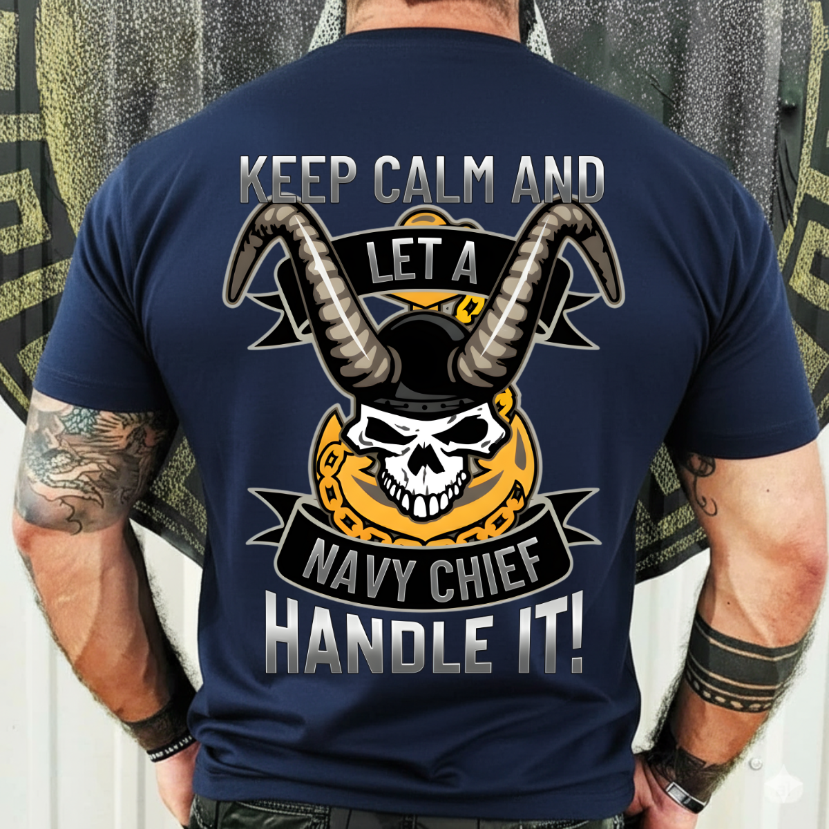 Veteran T-Shirt, Sweatshirt, Hoodie – Keep Calm and Let  A Navy Chief Handle It – Military Navy Chief Apparel