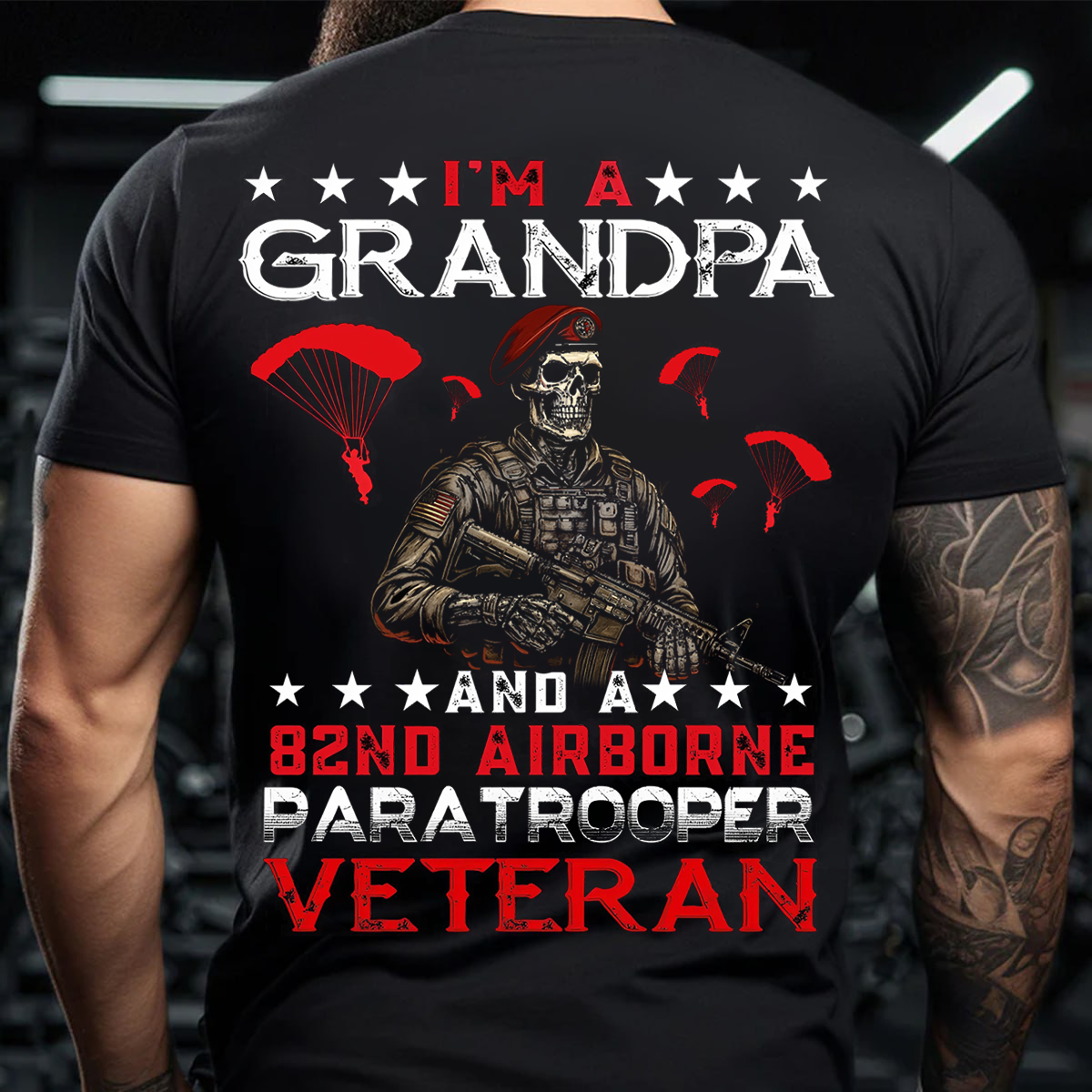 82nd Airborne Veteran Grandpa T-Shirt – Paratrooper Military Pride Shirt