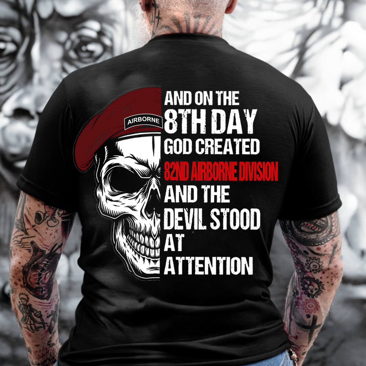 On the 8th Day God Created 82nd Airborne Division T-Shirt – Paratrooper Veteran Shirt