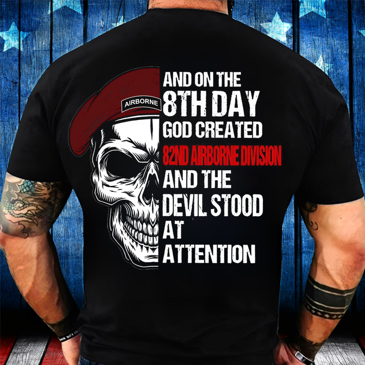 On the 8th Day God Created 82nd Airborne Division T-Shirt – Paratrooper Veteran Shirt