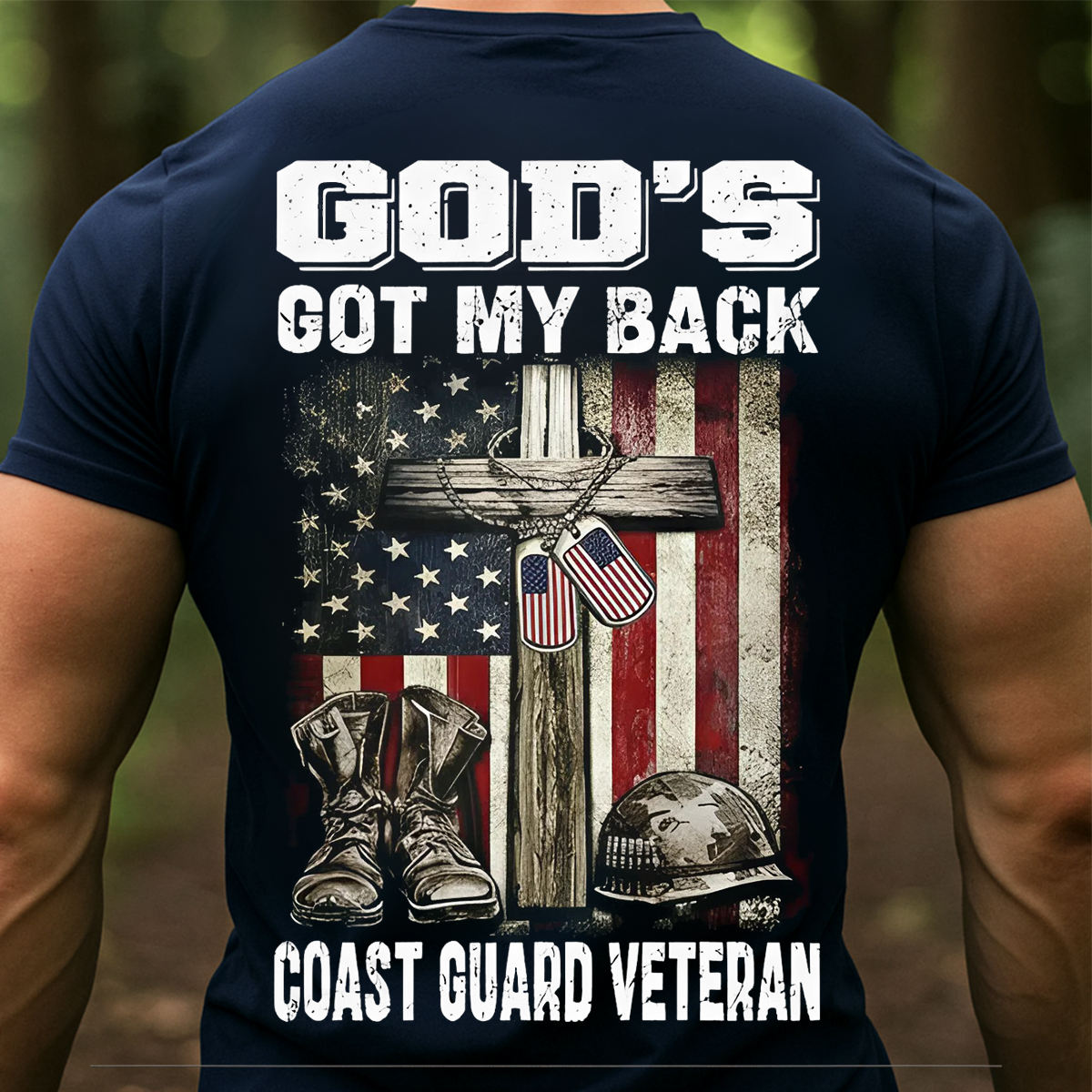 God’s Got My Back Coast Guard Veteran Sweatshirt, T-shirt, Hoodie – Patriotic Christian Military Apparel