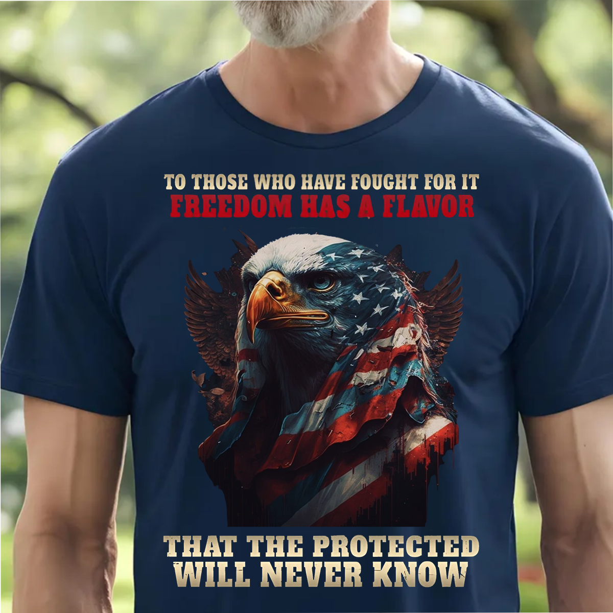 U.S Veteran Shirt - Freedom Has A Flavor - Bold Military Humour