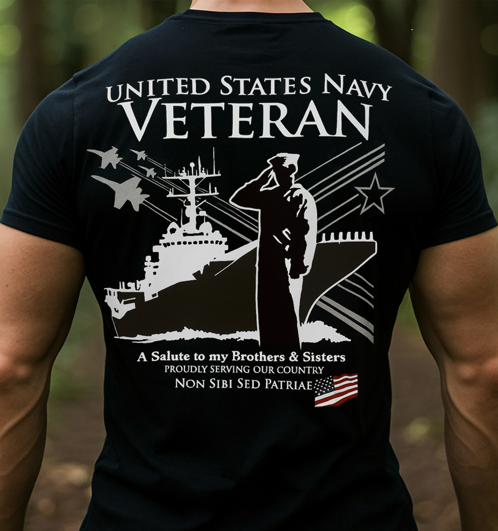 United States Navy Veteran T-Shirt – Proud Gift for Dad & Grandpa