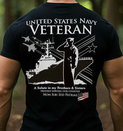 United States Navy Veteran T-Shirt – Proud Gift for Dad & Grandpa