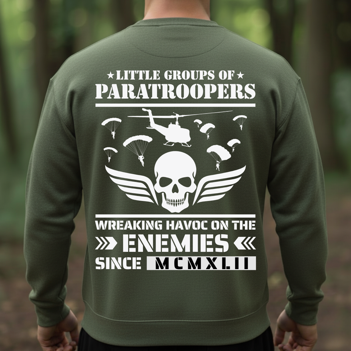 Army Airborne Shirt - Wreaking Havoc On Enemies Since MCMXLII - Paratrooper Veteran Tee