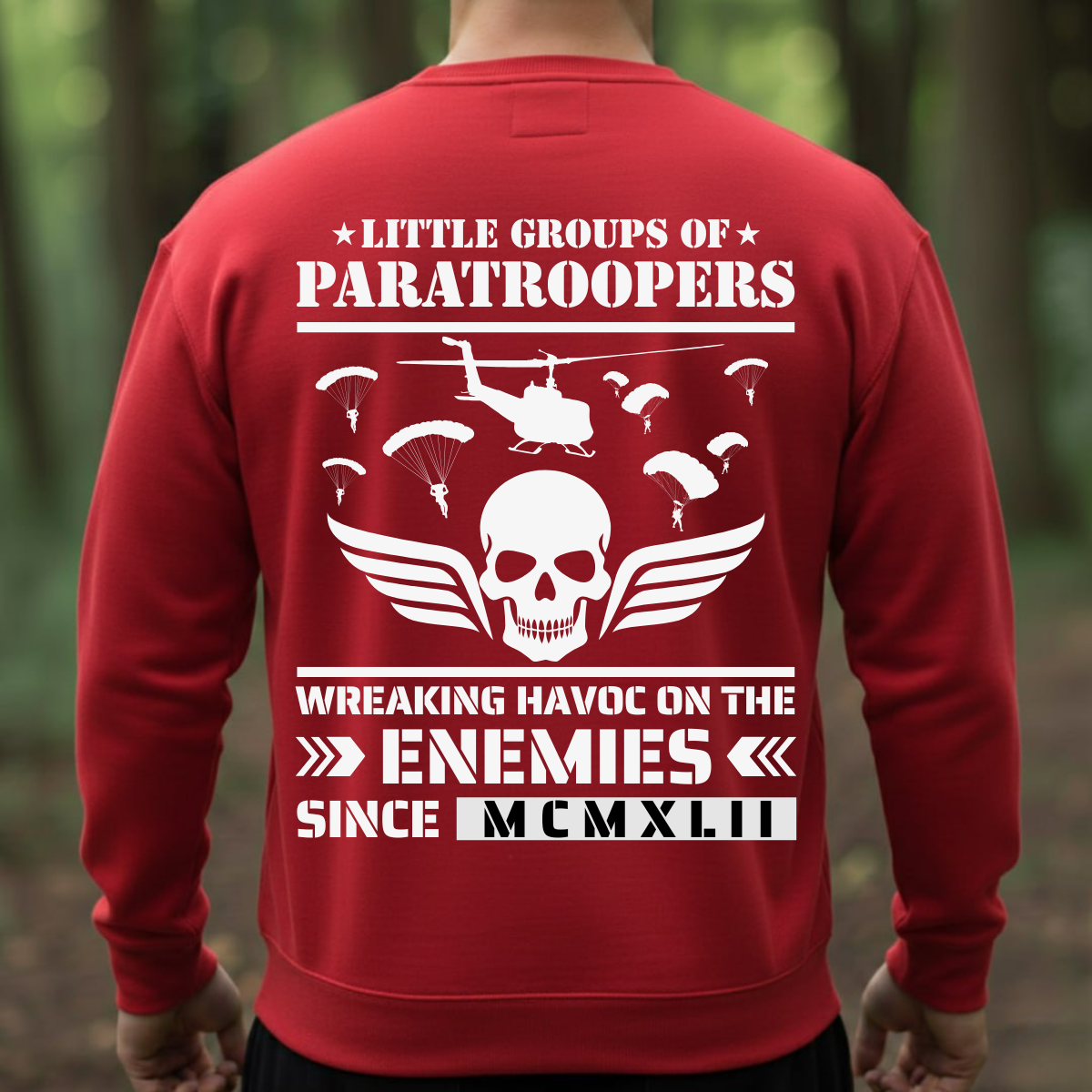 Army Airborne Shirt - Wreaking Havoc On Enemies Since MCMXLII - Paratrooper Veteran Tee