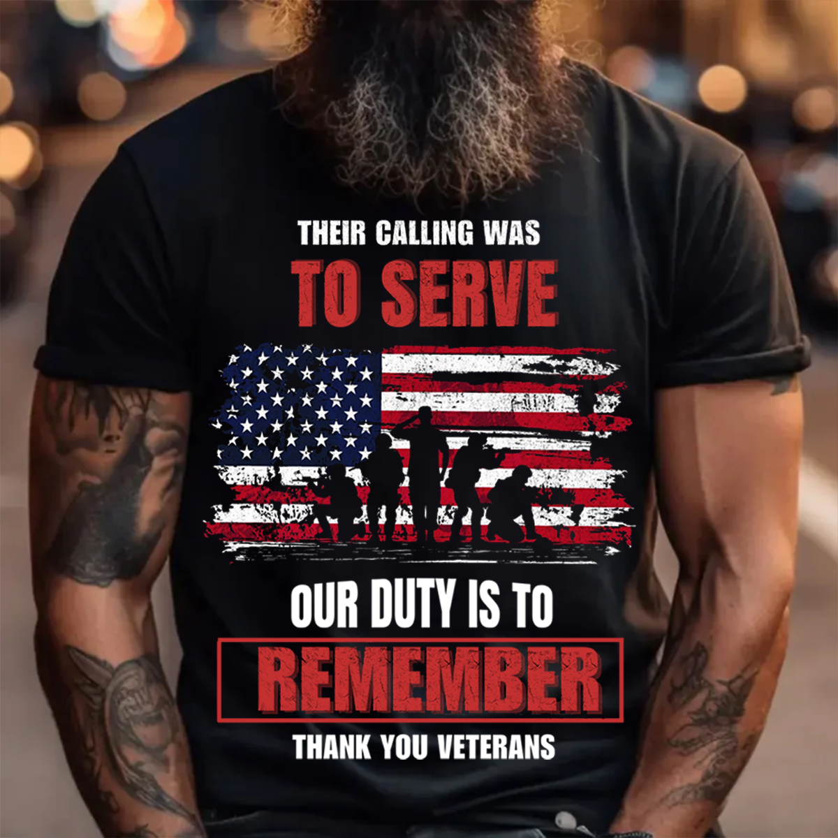 U.S Veteran Shirt - Our Duty Is To Remember - Honoring Our Heroes