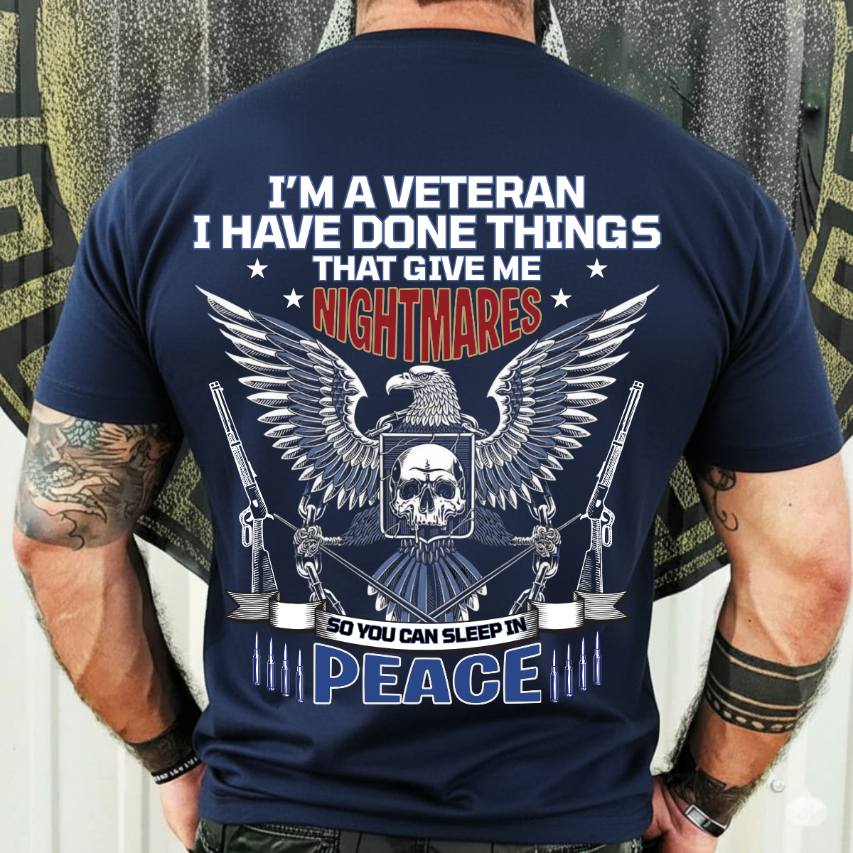 Veteran T-Shirt, Sweatshirt, Hoodie – Nightmares for Your Freedom – Patriotic Service Hero Gift