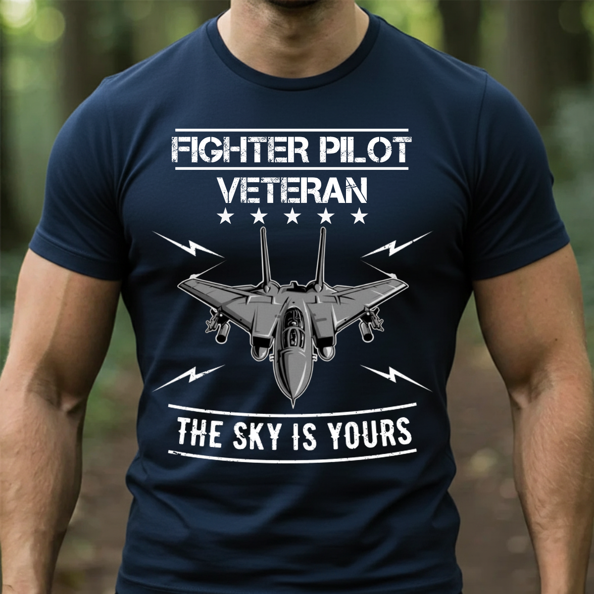Air Force Veteran T-Shirt, Sweatshirt, Hoodie – “The Sky Is Yours” – Veteran Aviation Gift