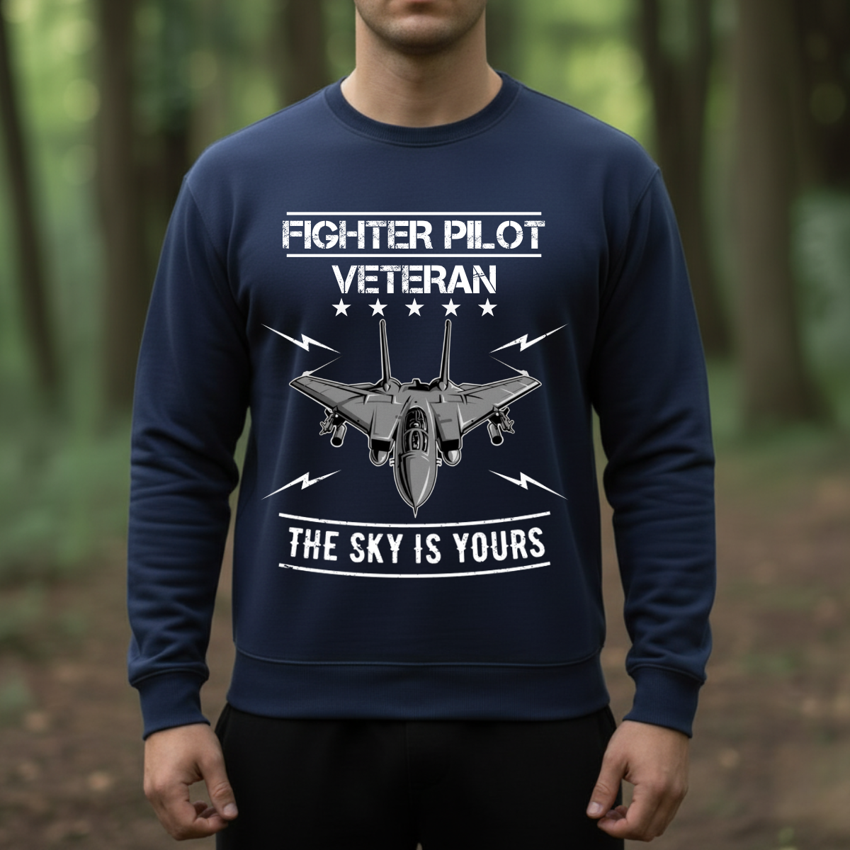 Air Force Veteran T-Shirt, Sweatshirt, Hoodie – “The Sky Is Yours” – Veteran Aviation Gift