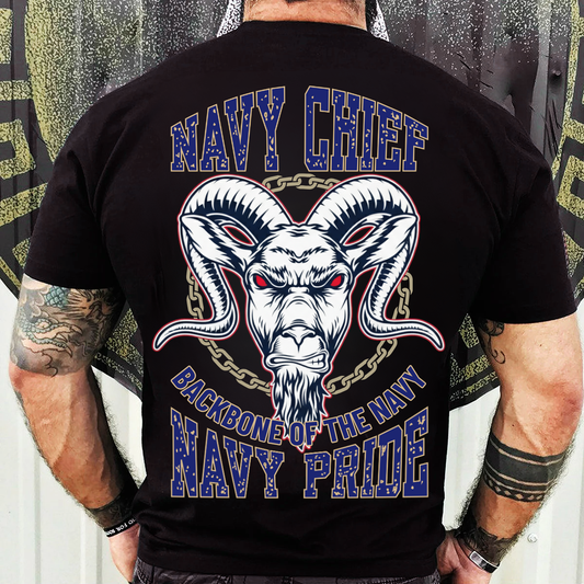 Navy Chief Pride – Backbone of the Navy – Military Veteran Tee