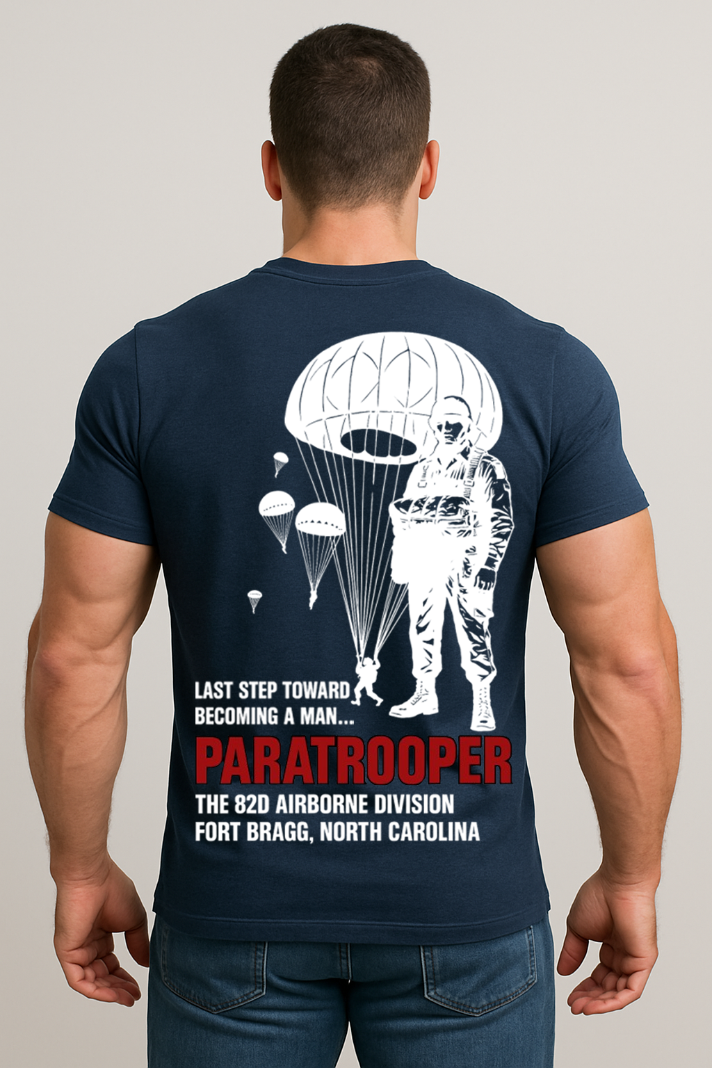 Paratrooper T-Shirt – 82nd Airborne Division Fort Bragg North Carolina Military Tee