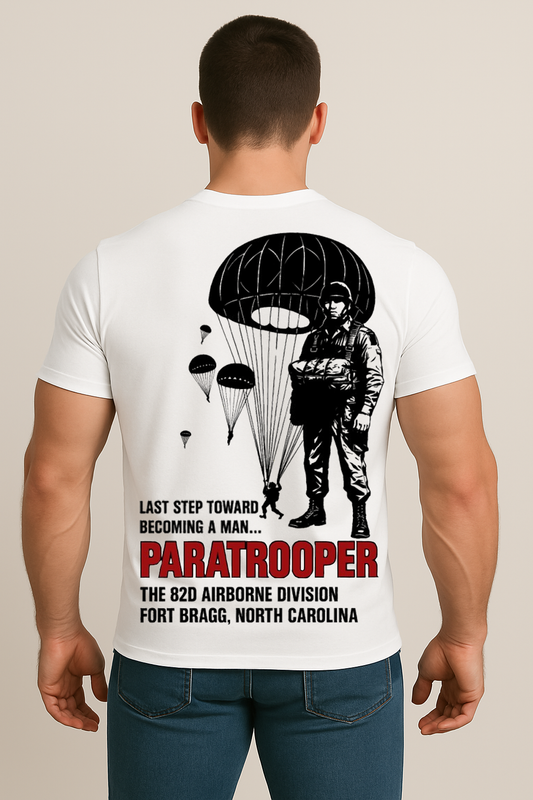 Paratrooper T-Shirt – 82nd Airborne Division Fort Bragg North Carolina Military Tee