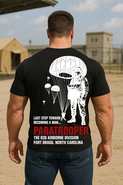 Paratrooper T-Shirt – 82nd Airborne Division Fort Bragg North Carolina Military Tee