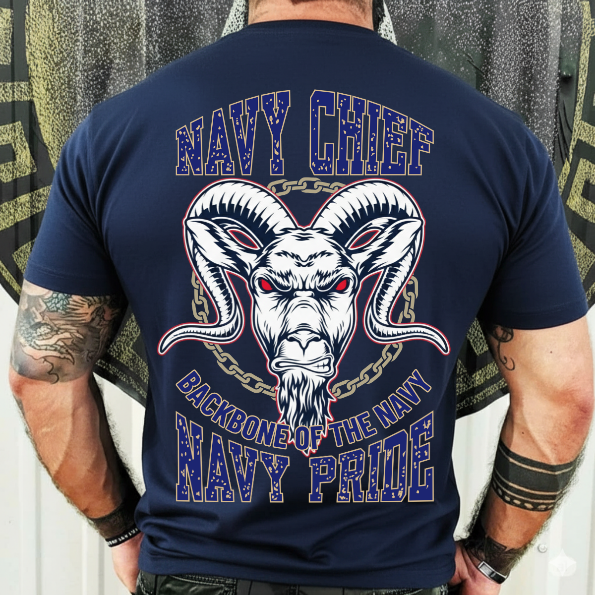 Navy Chief Pride – Backbone of the Navy – Military Veteran Tee