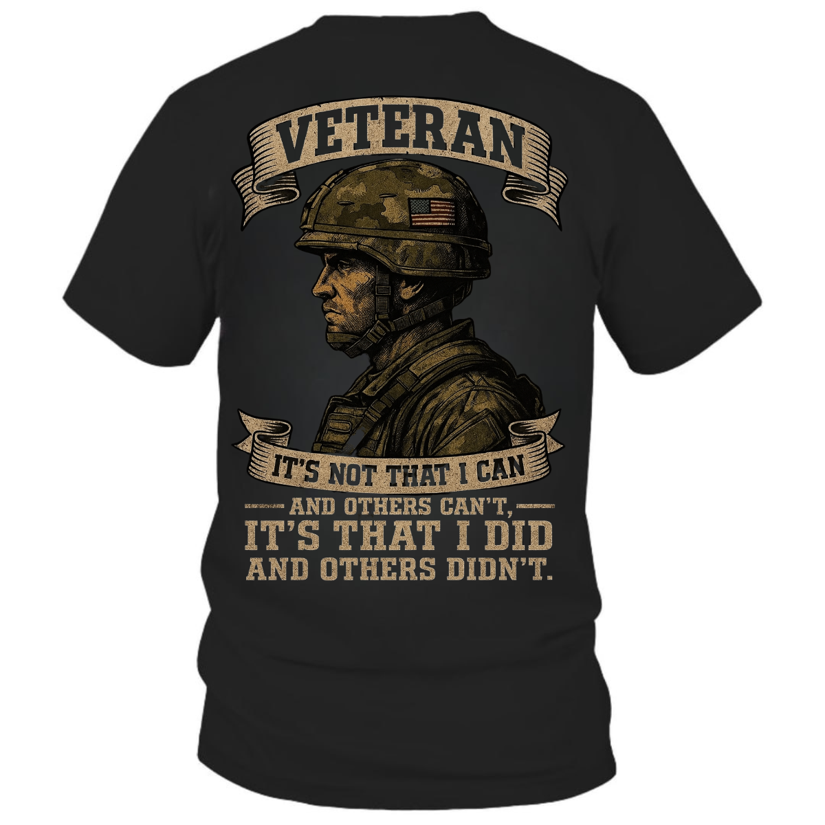 American Veteran T-Shirt,Proud Military Veteran Shirt, Patriotic Soldier Tee, Heroic Service Quote, Military Tribute Shirt ,American Veteran T-Shirt