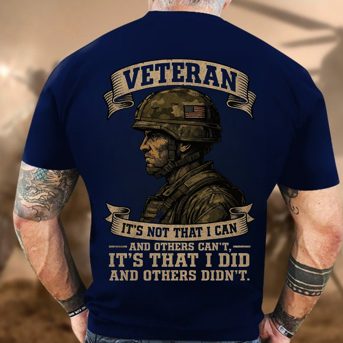 American Veteran T-Shirt,Proud Military Veteran Shirt, Patriotic Soldier Tee, Heroic Service Quote, Military Tribute Shirt ,American Veteran T-Shirt