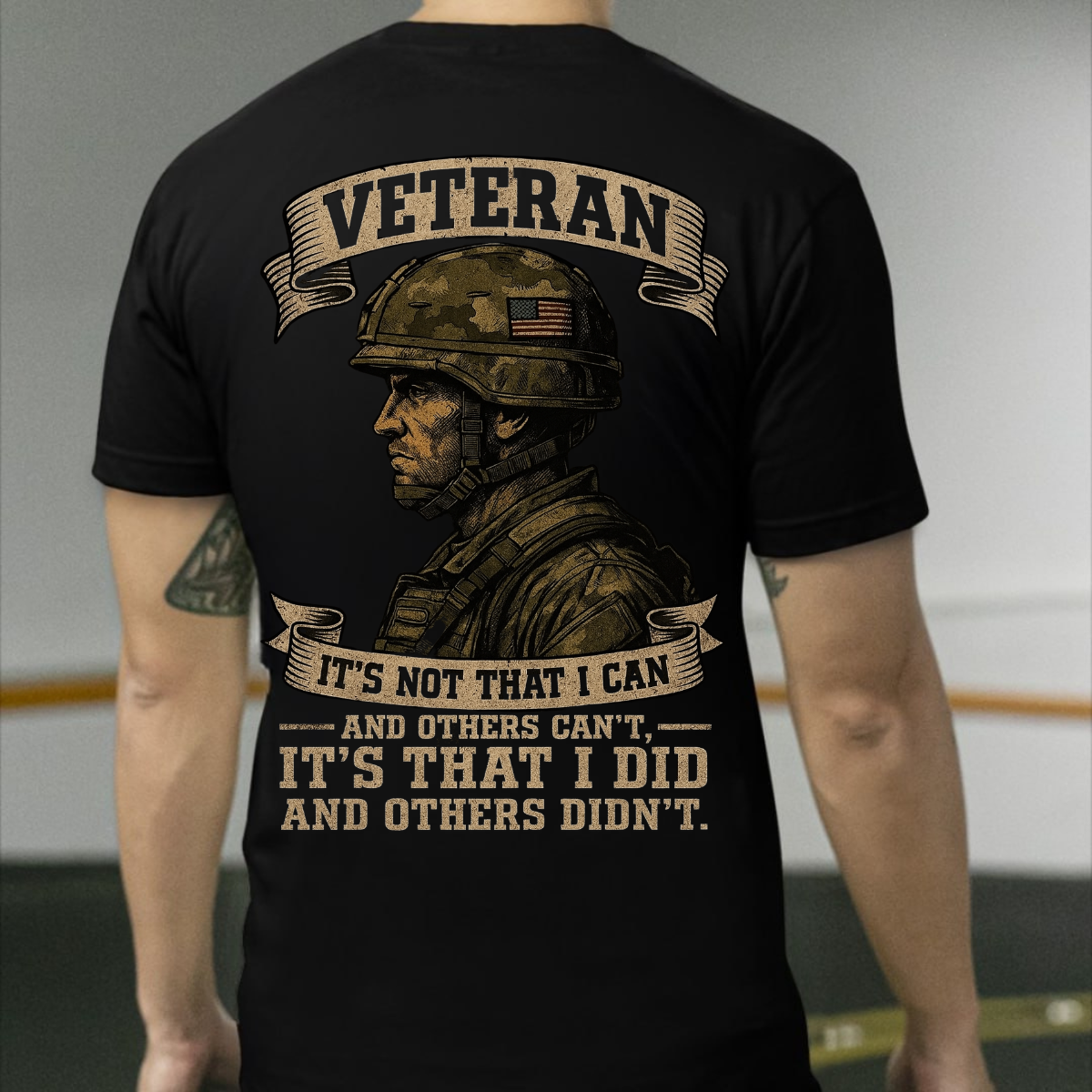 American Veteran T-Shirt,Proud Military Veteran Shirt, Patriotic Soldier Tee, Heroic Service Quote, Military Tribute Shirt ,American Veteran T-Shirt