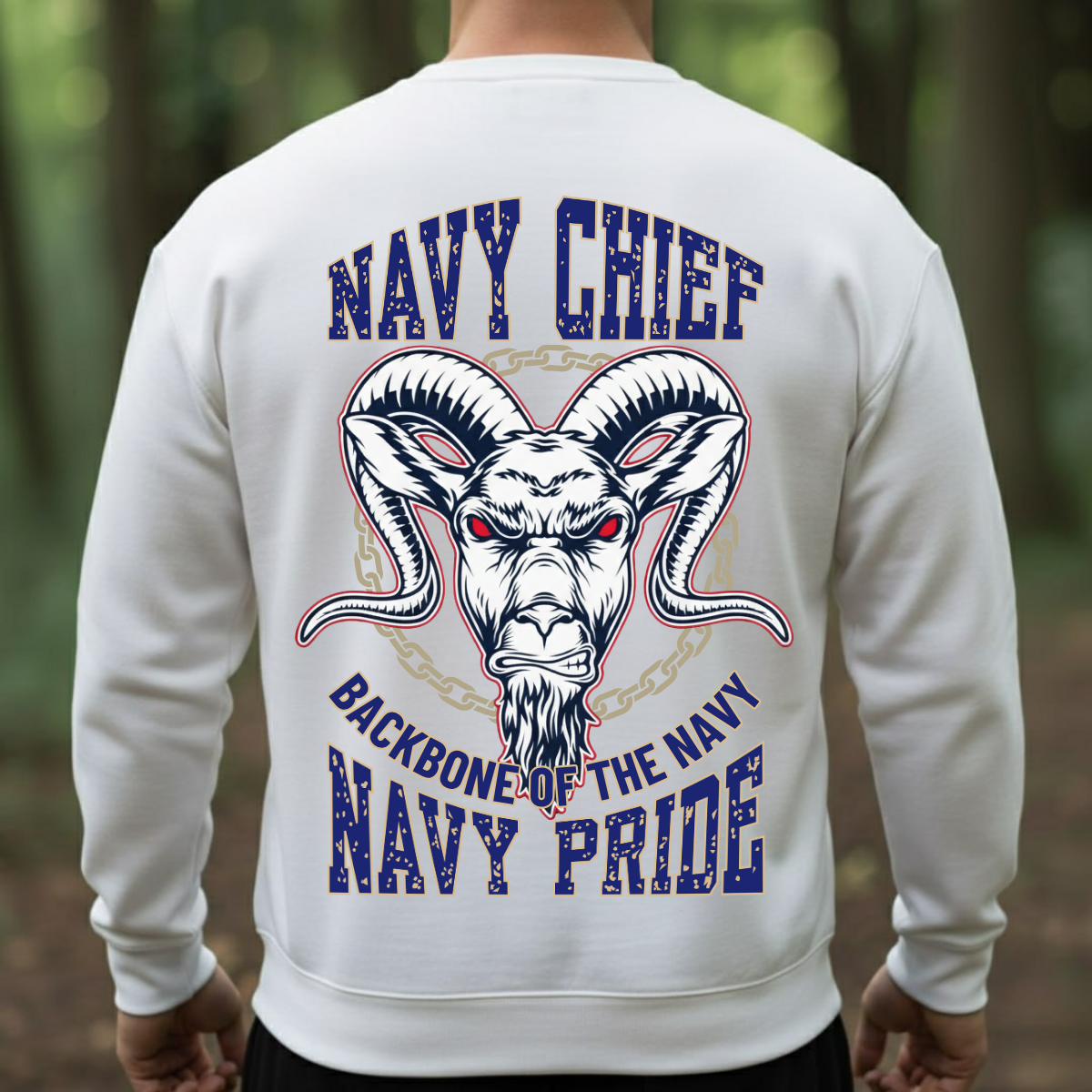 Navy Chief Pride – Backbone of the Navy – Military Veteran Tee