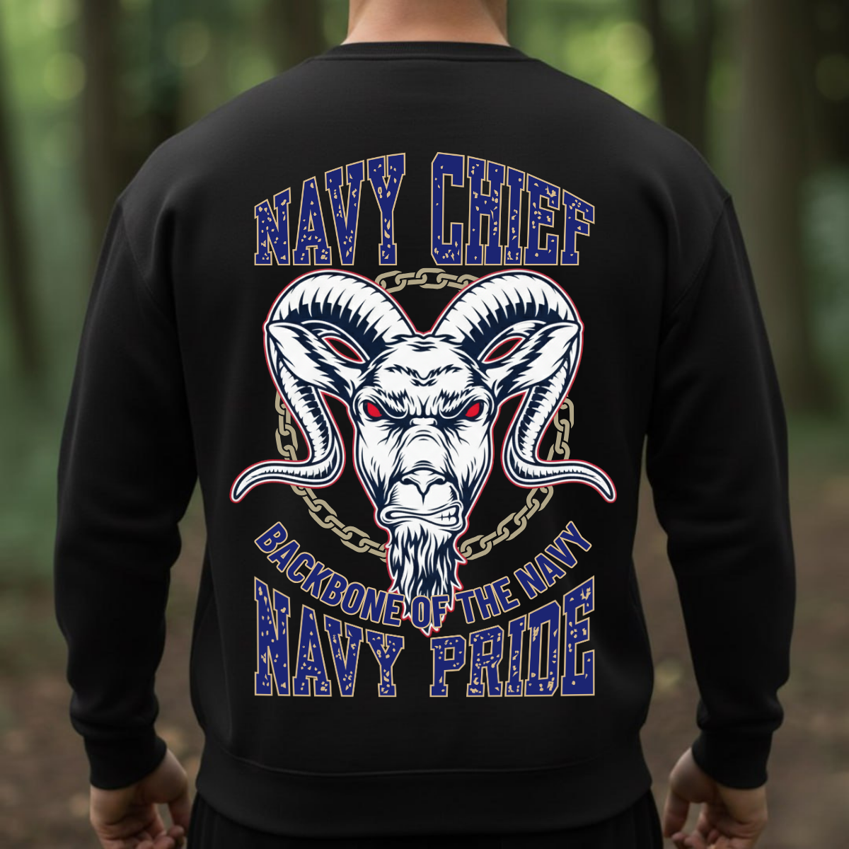 Navy Chief Pride – Backbone of the Navy – Military Veteran Tee