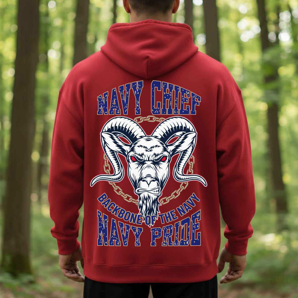 Navy Chief Pride – Backbone of the Navy – Military Veteran Tee