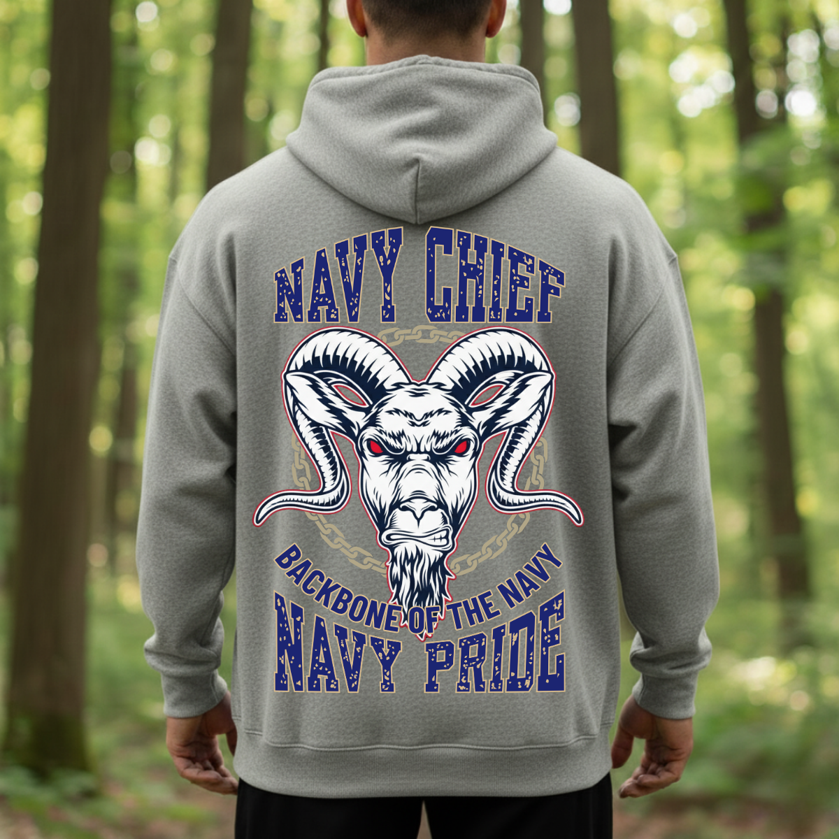 Navy Chief Pride – Backbone of the Navy – Military Veteran Tee