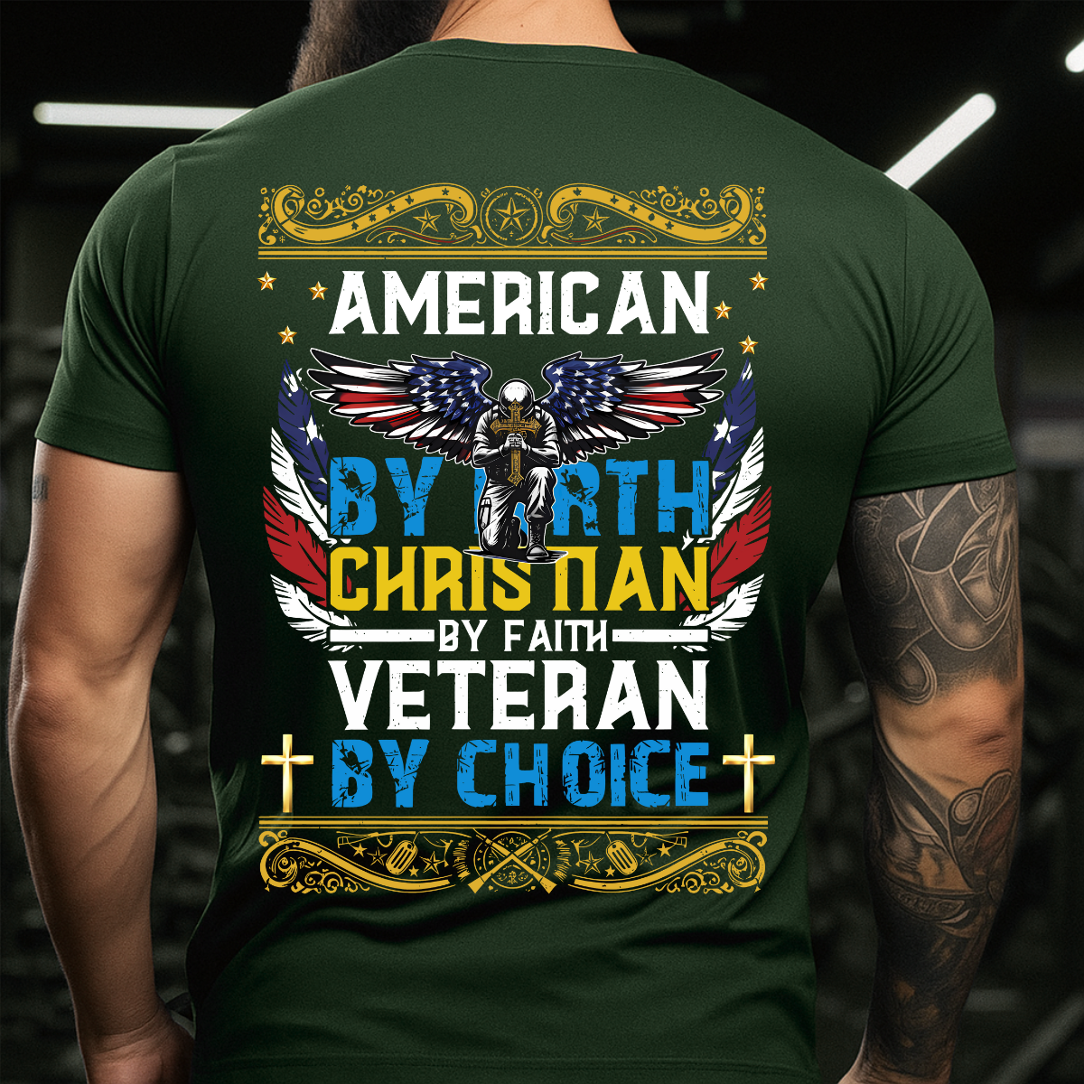 Christian Veteran T-Shirt – Veteran by Choice – Military Veteran Tee
