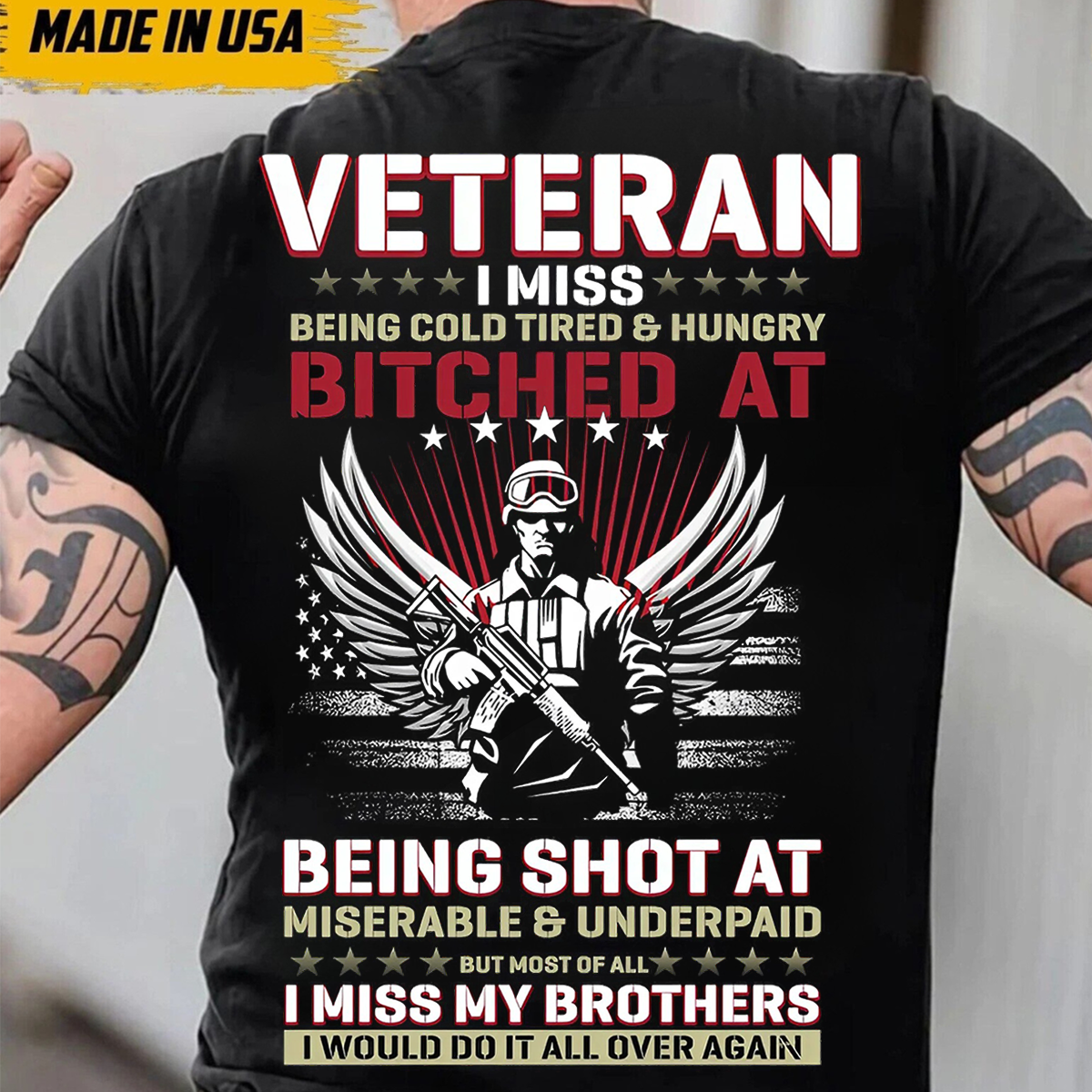 US Army Veteran Shirt - I Miss My Brothers Military Soldier T-shirt