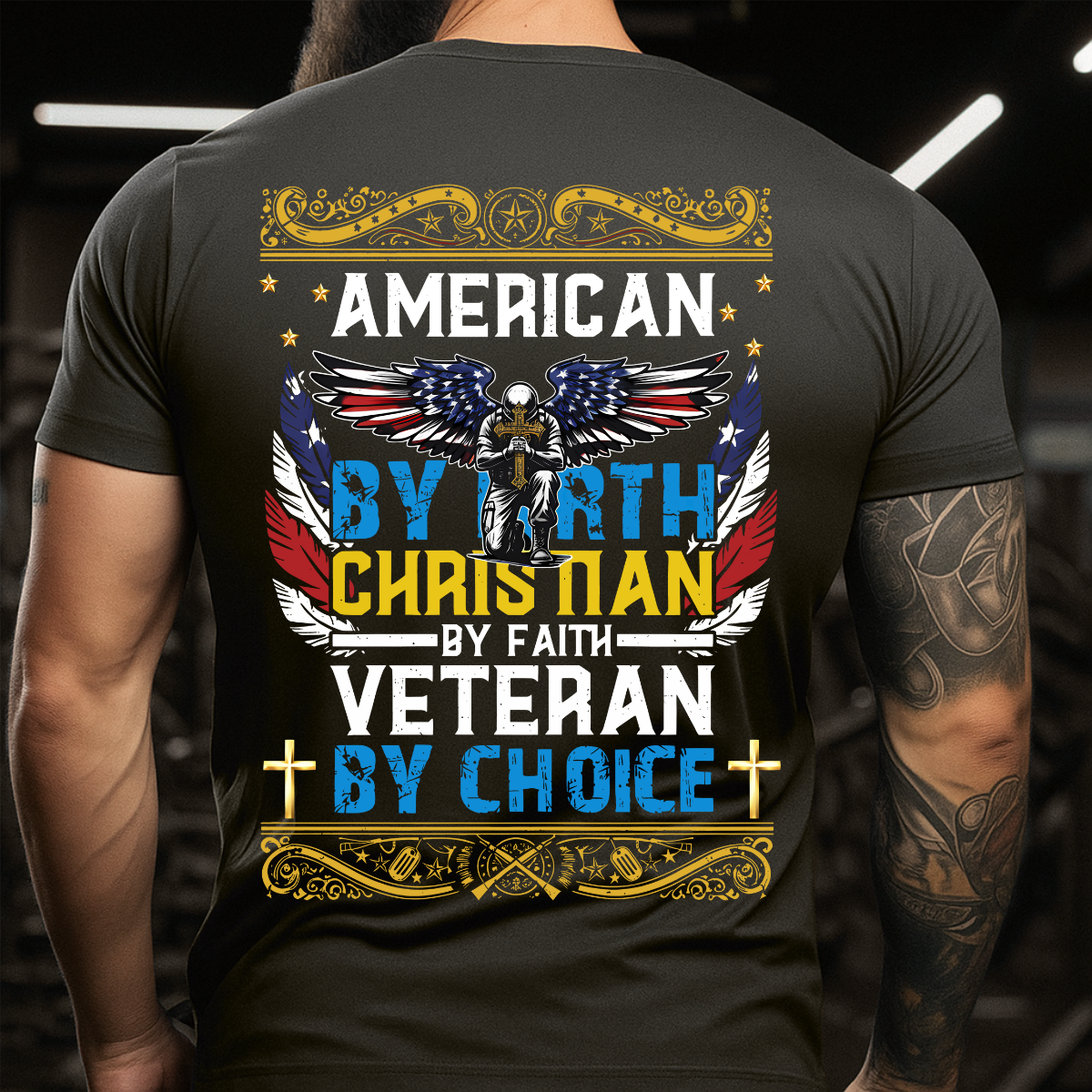 Christian Veteran T-Shirt – Veteran by Choice – Military Veteran Tee