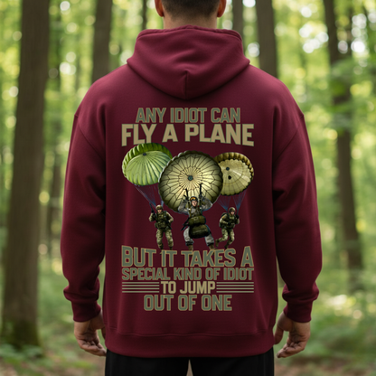 Paratrooper T-Shirt, Sweatshirt, Hoodie – Special Kind to Jump Out of a Plane – Funny Airborne Veteran Gift