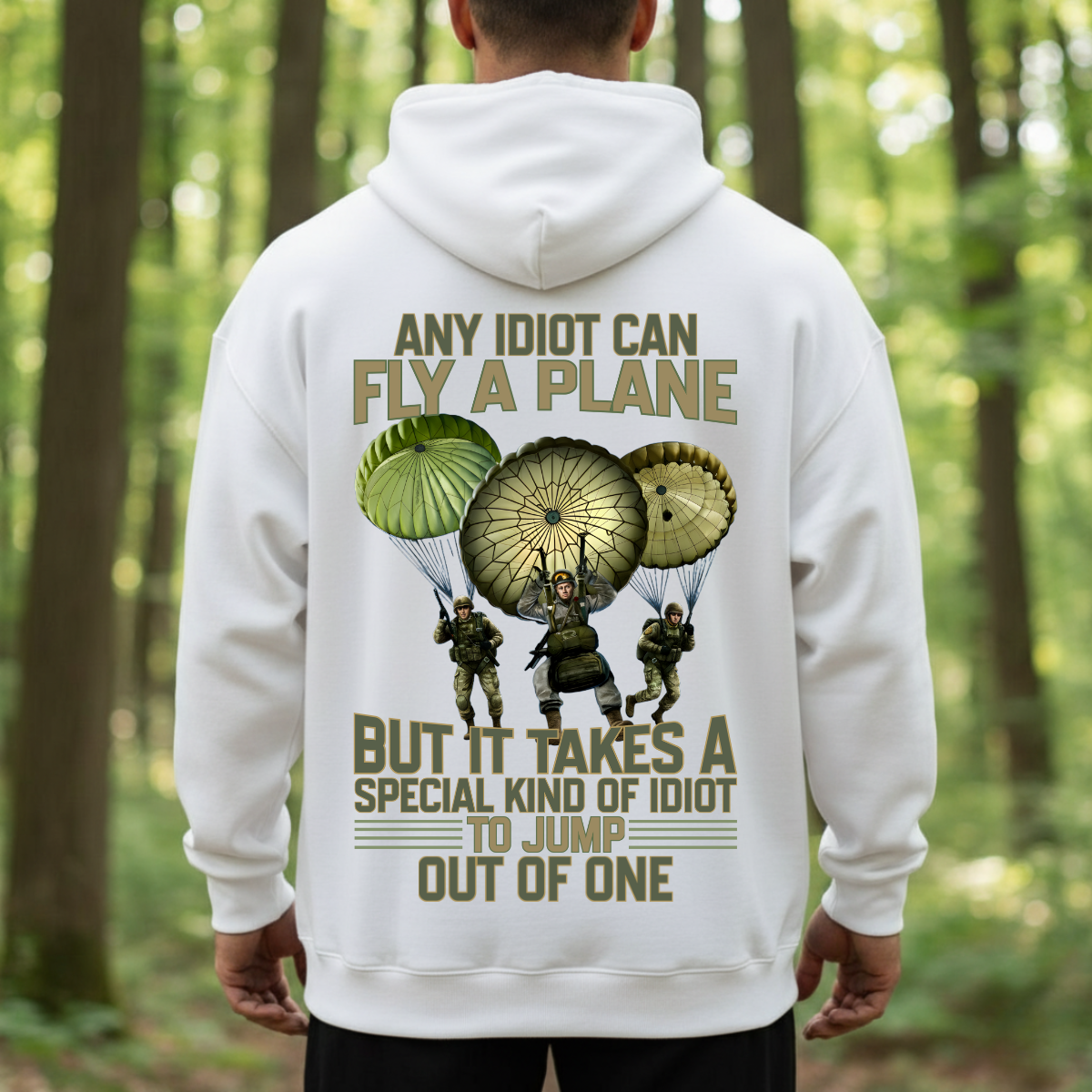 Paratrooper T-Shirt, Sweatshirt, Hoodie – Special Kind to Jump Out of a Plane – Funny Airborne Veteran Gift