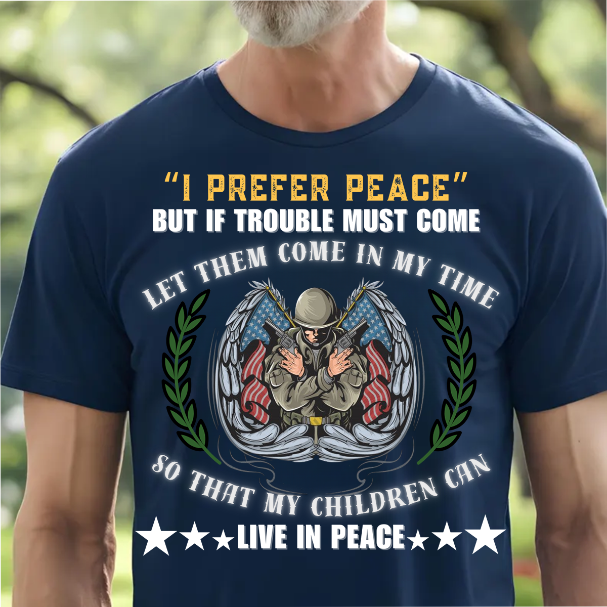 U.S Veteran Shirt - I Prefer Peace - Honoring Veteran, Perfect Gift For Veterans